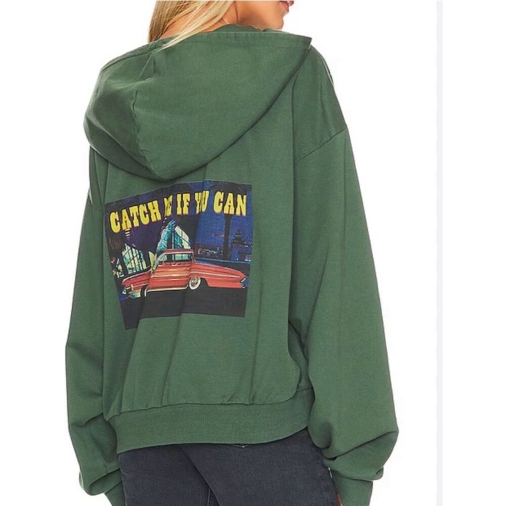 BOYS LIE Heart Racer Hoodie Catch Me If You Can in Green - OS